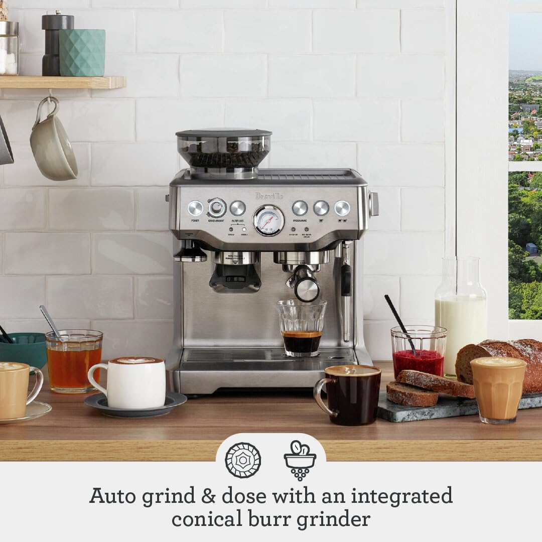 Machine à expresso Breville Barista Express, acier inoxydable brossé, BES870XL 