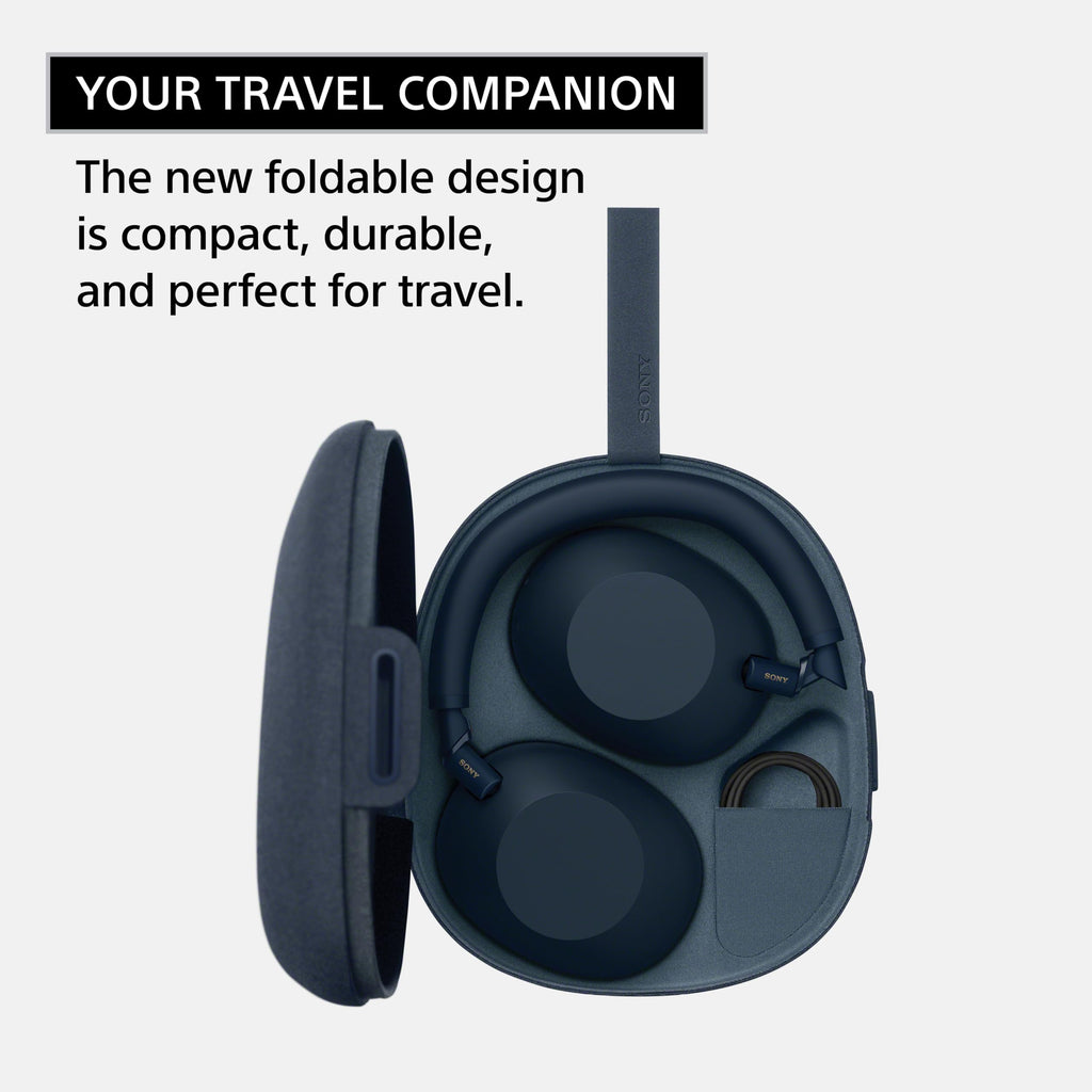 Sony WH-1000XM6 : Le meilleur casque sans fil à réduction de bruit, processeur HD NC QN3, 12 microphones, optimiseur de réduction de bruit adaptatif, masterisé par des ingénieurs, qualité studio, autonomie de 30 heures, bleu nuit 