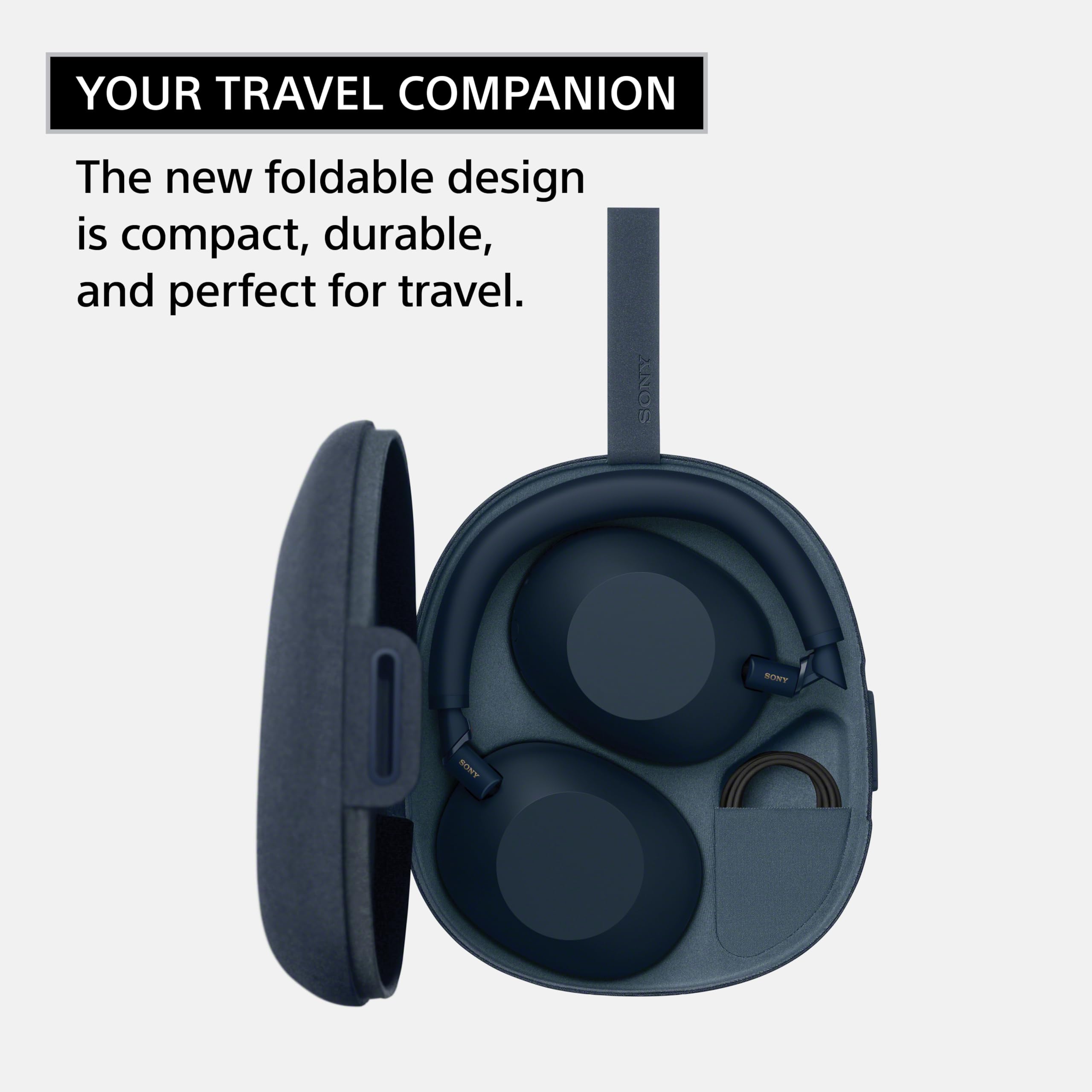 Sony WH-1000XM6 : Le meilleur casque sans fil à réduction de bruit, processeur HD NC QN3, 12 microphones, optimiseur de réduction de bruit adaptatif, masterisé par des ingénieurs, qualité studio, autonomie de 30 heures, bleu nuit 