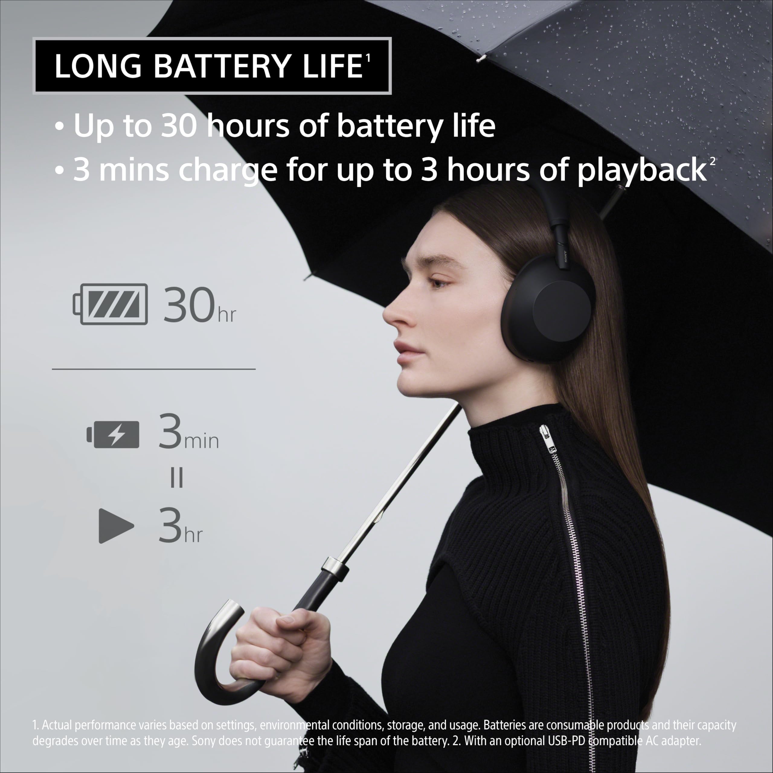 Sony WH-1000XM6 : Le meilleur casque sans fil à réduction de bruit, processeur HD NC QN3, 12 microphones, optimiseur de réduction de bruit adaptatif, masterisé par des ingénieurs, qualité studio, autonomie de 30 heures, bleu nuit 